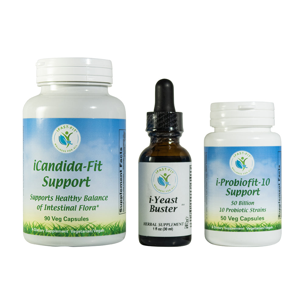 KIT Para Hongo de Candida Albicans Y Probiotico Y YEAST BUSTER /KIT FOR CANDIDA SUPPORT & Probiotic PLUS YEAST BUSTER