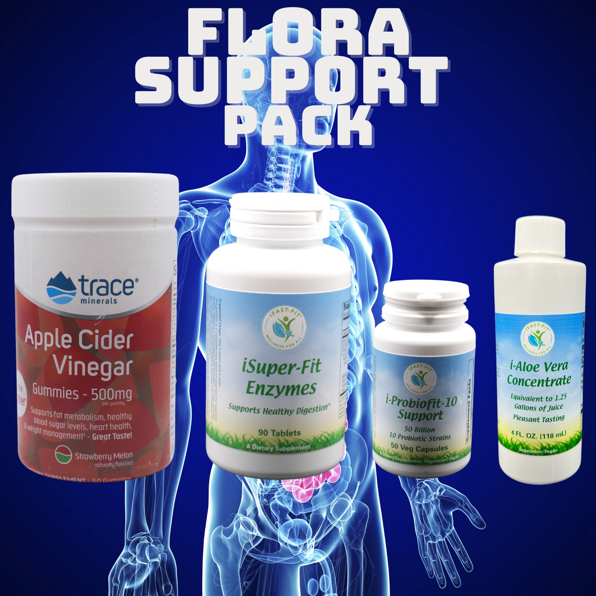 PAQUETE COMPLETO REFORSADO PARA FLORA INTESTINAL/ FLORA SUPPORT PACK ...