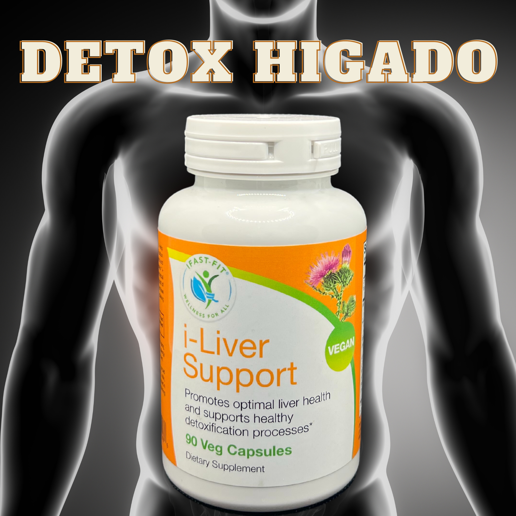 AYUDA PARA HIGADO GRASO Y DETOX DEL HIGADO  i-LIVER SUPPORT GLUTATION